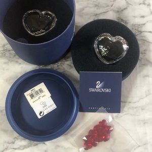 Swarovski Crystal Heart Box with Red Hearts
